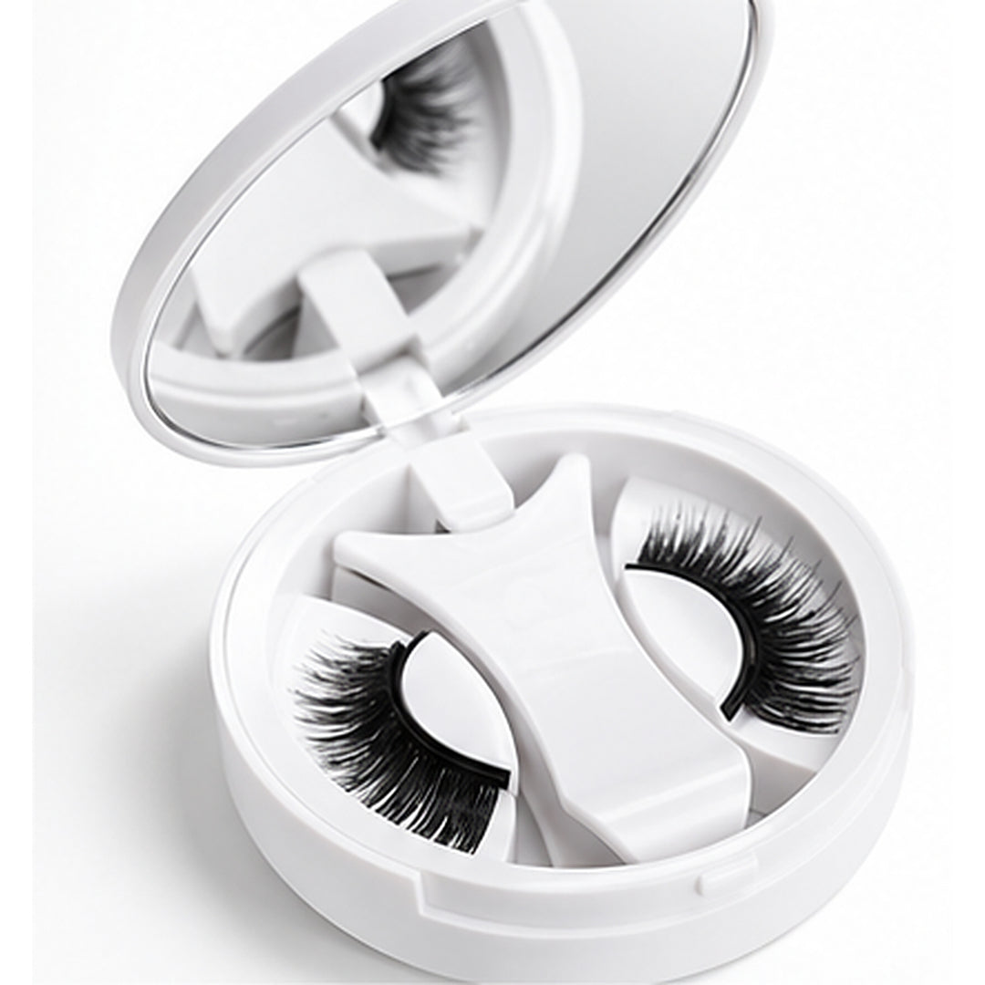 Magnetic Eyelashes with Applicator and Mirror Case - Black – image 3
