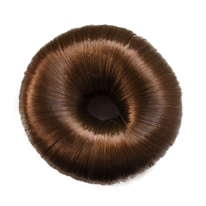 4 cm hair donut w/ artificial hair in multiple colours - Hair Accessories | Fashiongirl