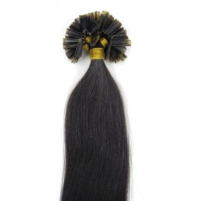 50 cm Hot Fusion Hair extensions 1B# Black Brown - | Fashiongirl