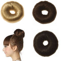 7 cm Haar-Donut mit Kunsthaar in verschiedenen Farben – Haaraccessoires | Fashiongirl