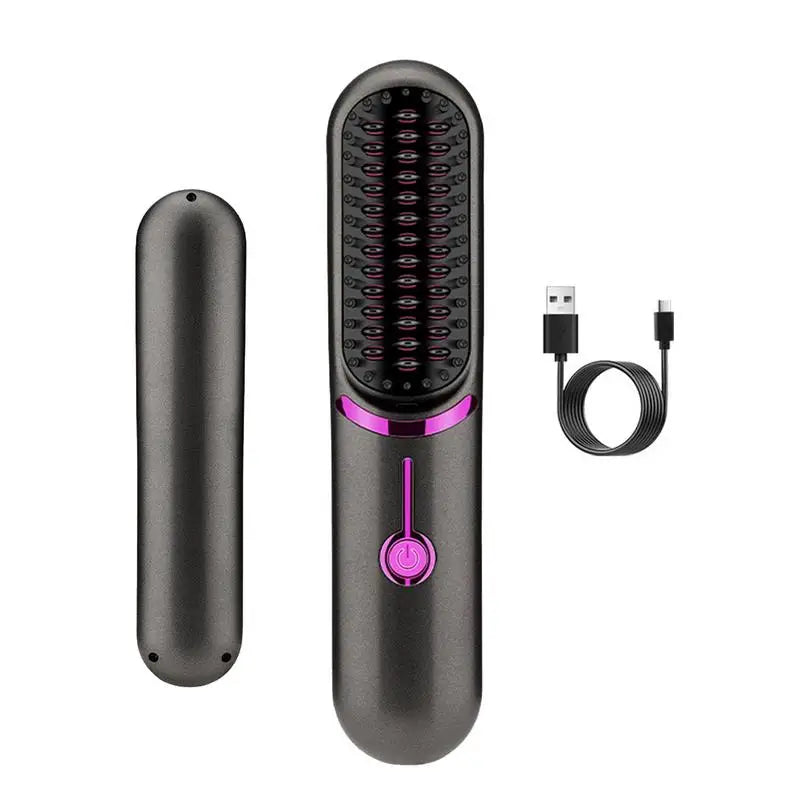 UNIQ 2-in-1 Kabellose Glättbürste & Lockenstab mit USB-C