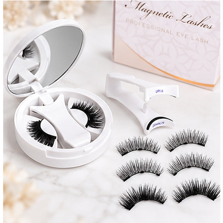 Magnetic Eyelashes with Applicator and Mirror Case - Black – image 8