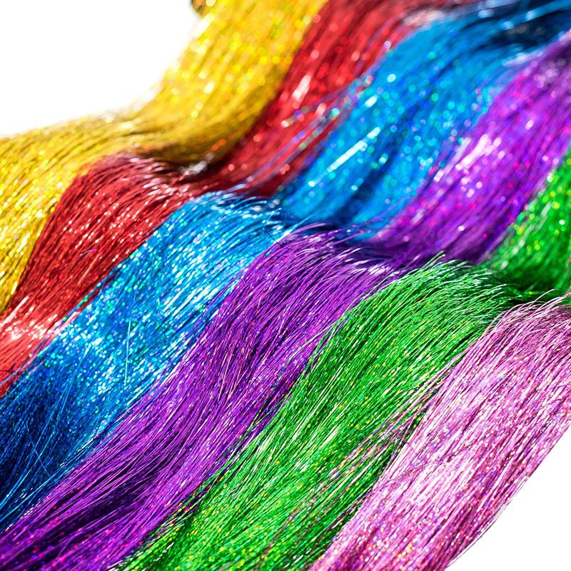 Bling Glitter Extensions 100 Stück Glitzer-Haarverlängerungen 80 cm – Pink – | Fashiongirl