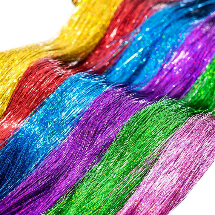 Bling Glitter Extensions 100 Stück Glitzer-Haarverlängerungen 80 cm – Pink – | Fashiongirl