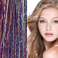 Bling Glitter Extensions 100 Stück Glitzer-Haarverlängerungen 80 cm – Rainbow – Haaraccessoires | Fashiongirl