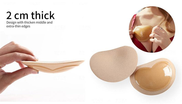 BH-Einlagen – Herzförmige Push-up-Polster für BHs – Beige – Shapewear | Fashiongirl