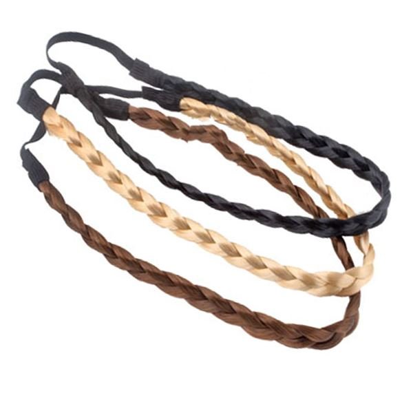 Geflochtenes Stirnband – blond, braun und schwarz – | Fashiongirl