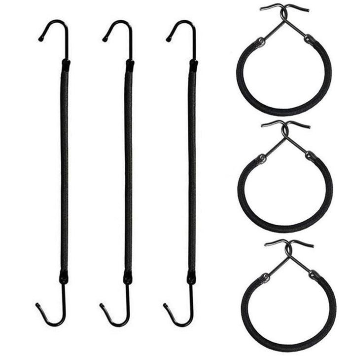 Bungee-Haargummi 1 Packung (10 Stück) – Schwarz – Haaraccessoires | Fashiongirl