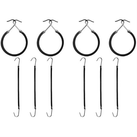 Bungee-Haargummi 1 Packung (10 Stück) – Schwarz – Haaraccessoires | Fashiongirl