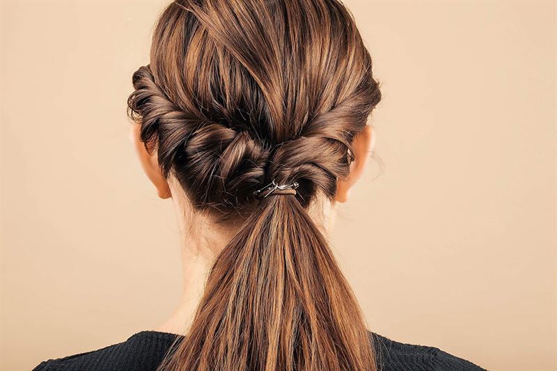 Bungee-Haargummi 1 Packung (10 Stück) – Schwarz – Haaraccessoires | Fashiongirl