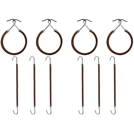 Bungee Hair Elastic 1 pack (10 pcs.) - Brown - Hair Accessories | Fashiongirl