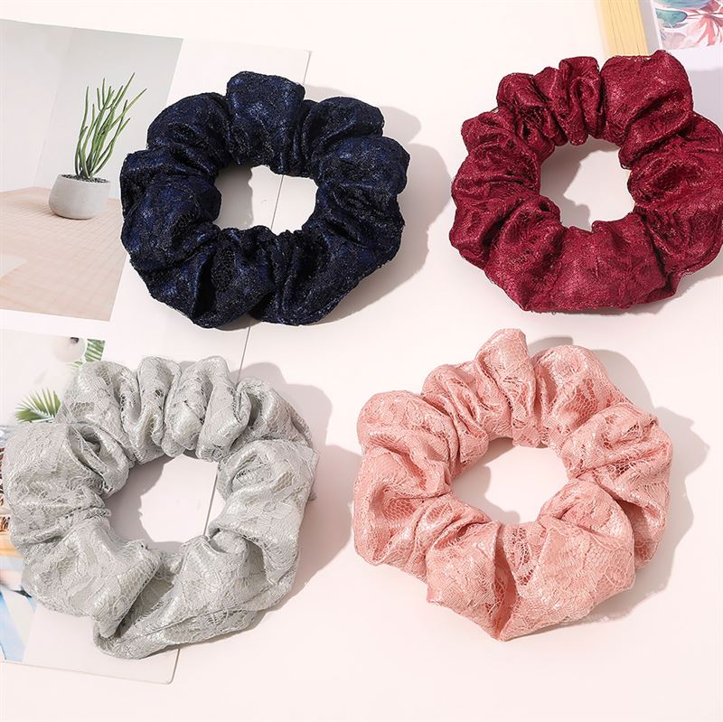 Chris Rubin Alice Scrunchie - White - Hair Accessories