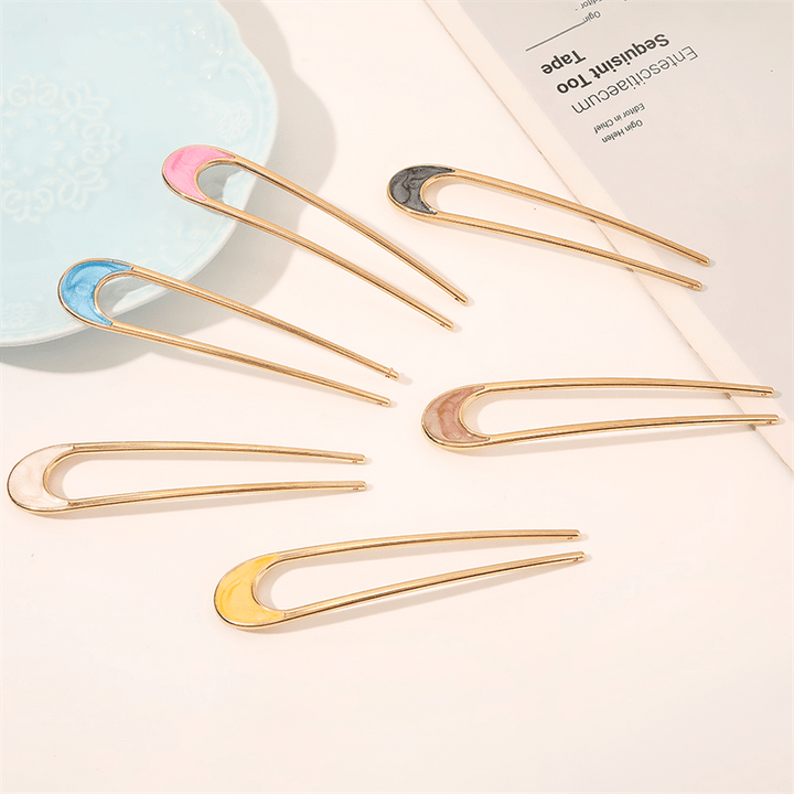 Chris Rubin Alina French Chignon Haarnadel – Champagner – Haaraccessoires