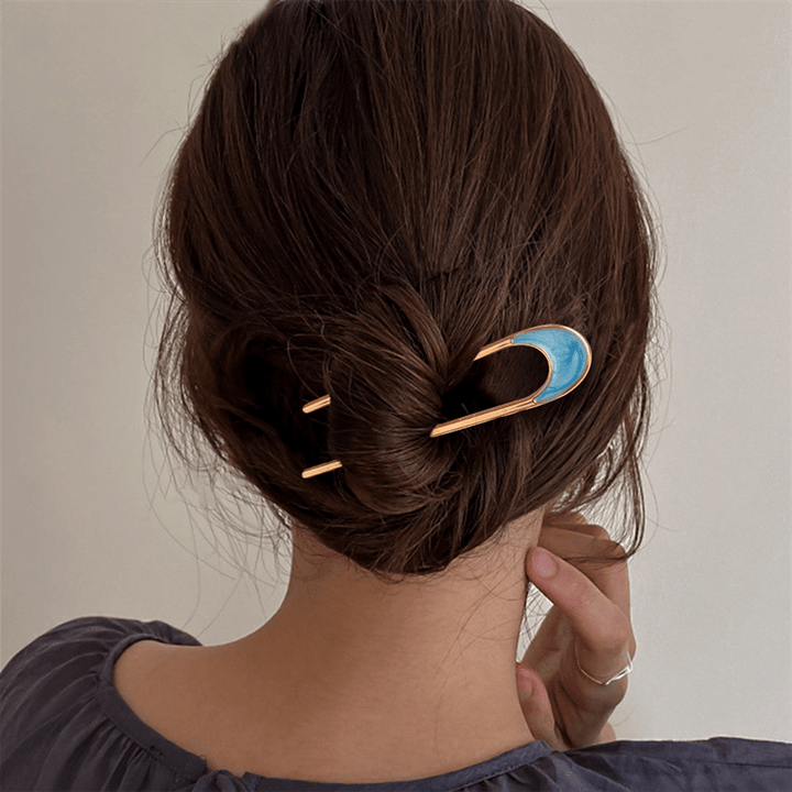 Chris Rubin Alina French Hairpin - Midnight - Hair Accessories