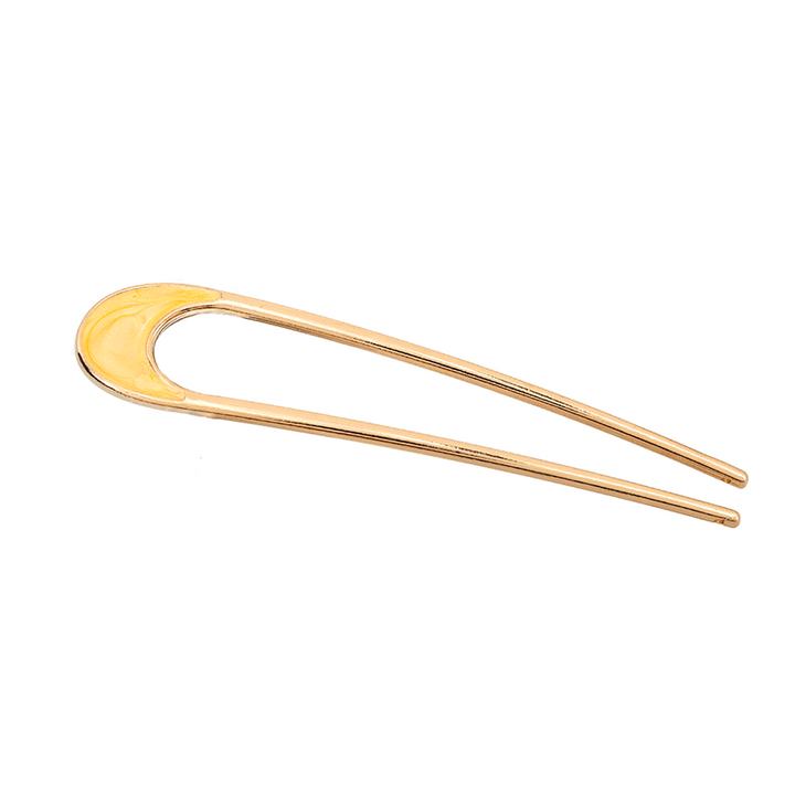 Chris Rubin Alina French Hairpin – Yellow Stardust – Haaraccessoires