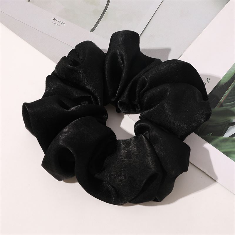 Chris Rubin Aris XL Scrunchie - Black - Hair Accessories
