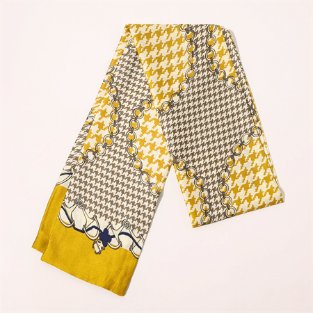 Chris Rubin Bella Seidenschal – Gelb – | Fashiongirl