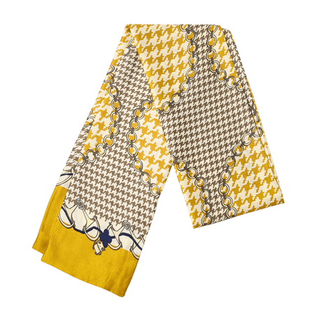 Chris Rubin Bella Seidenschal – Gelb – | Fashiongirl