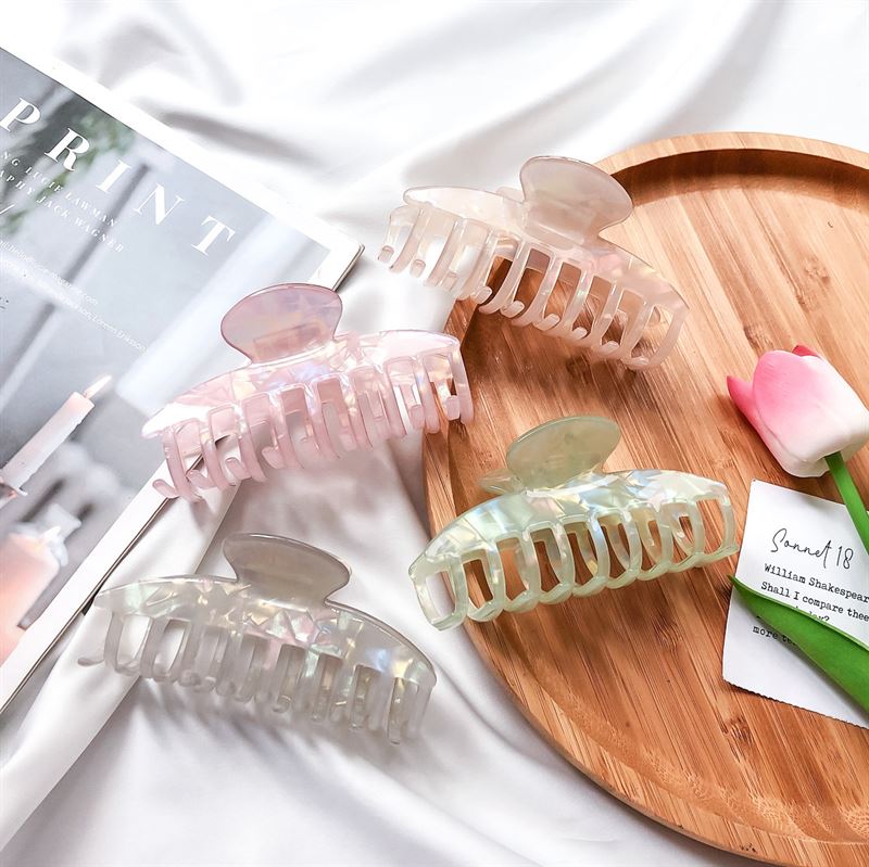 Chris Rubin Daze Hair Claw – Green Marble – Haaraccessoires | Fashiongirl