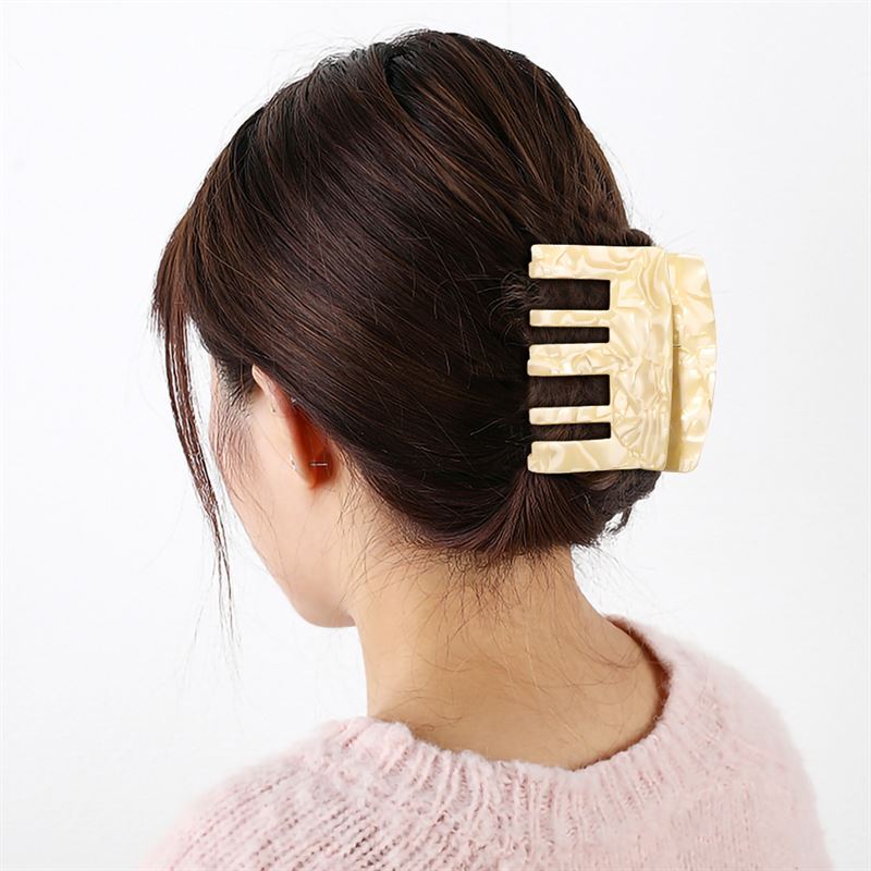 Chris Rubin Felia Hair Claw – Elfenbein – Haaraccessoires | Fashiongirl