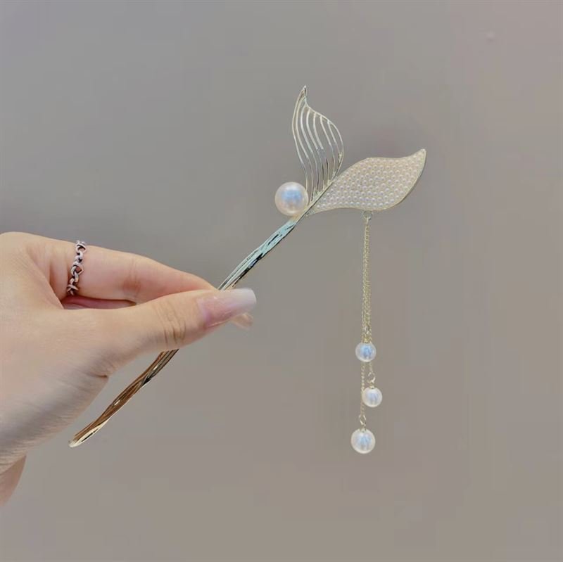 Chris Rubin Halia Hair Stick – Pearls – | Fashiongirl