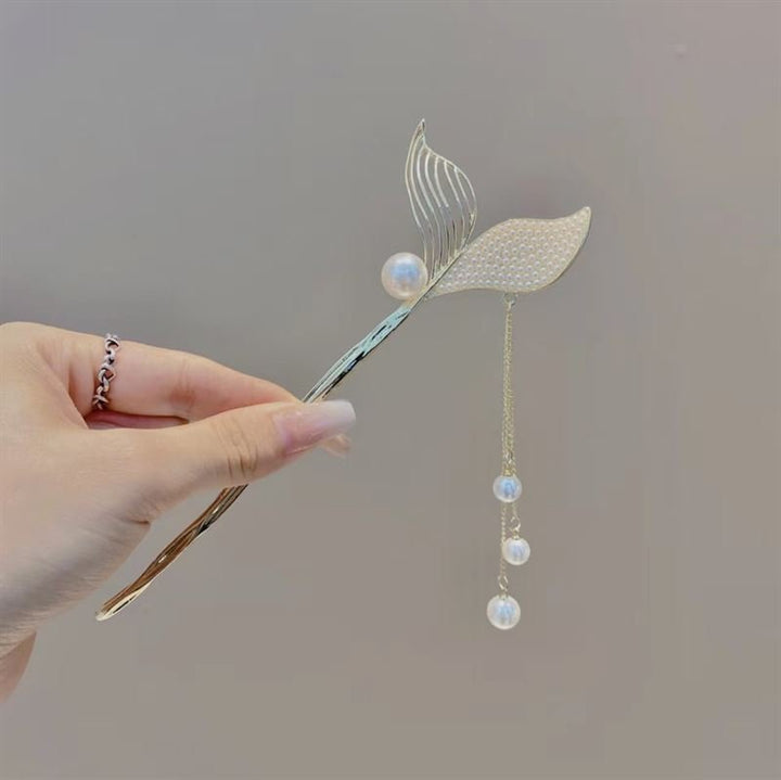 Chris Rubin Halia Hair Stick – Pearls – | Fashiongirl