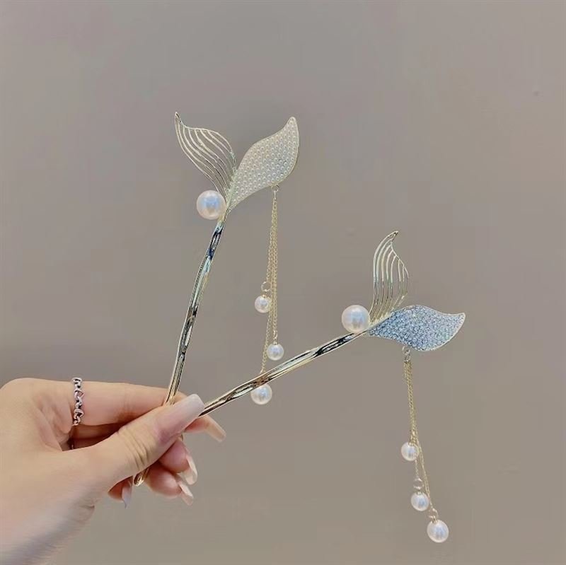 Chris Rubin Halia Hair Stick – Pearls – | Fashiongirl