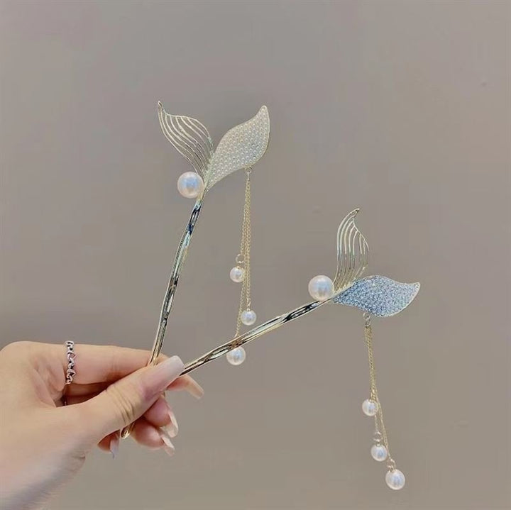 Chris Rubin Halia Hair Stick – Pearls – | Fashiongirl