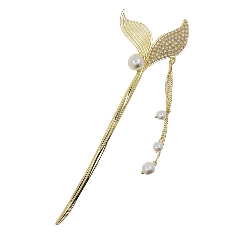 Chris Rubin Halia Hair Stick – Pearls – | Fashiongirl