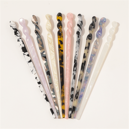 Chris Rubin Jade Hair Stick – Weißer Marmor – | Fashiongirl