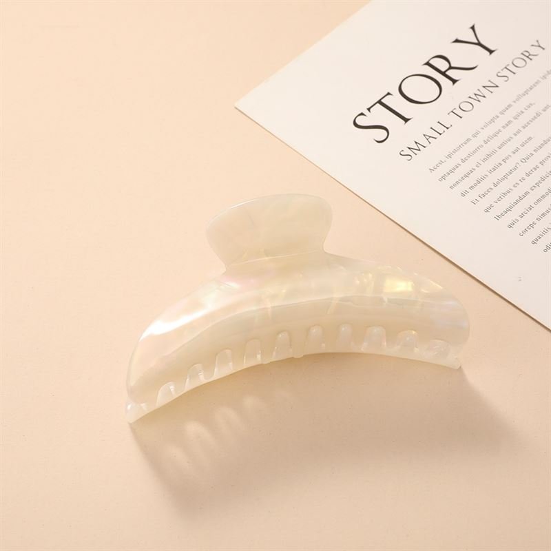 Chris Rubin Lydia Hair Claw – Weißer Marmor – Haaraccessoires | Fashiongirl