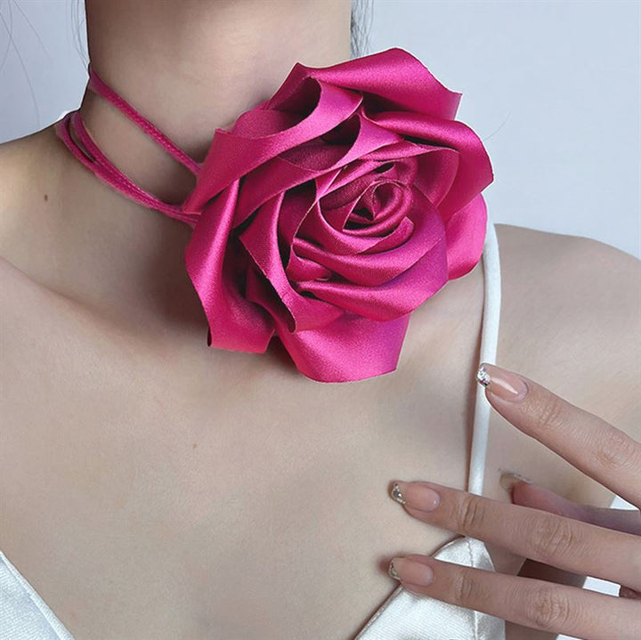Chris Rubin Rosalia Choker-Halskette – Magenta-Pink – | Fashiongirl