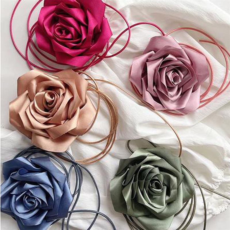 Chris Rubin Rosalia Choker-Halskette – Magenta-Pink – | Fashiongirl