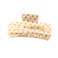 Chris Rubin Ruby Hair Claw – Milky Check – Haaraccessoires | Fashiongirl