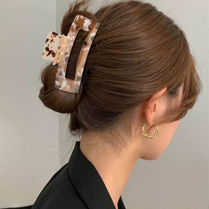 Chris Rubin Ruby Hair Claw – Weißer Marmor – Haaraccessoires | Fashiongirl