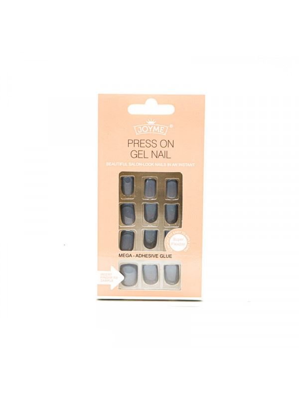 Klick- / Press-On-Nägel – Grau #S181 – | Fashiongirl