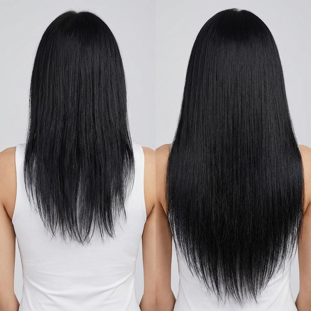 Clip In Extensions 1 black - Clip in Extensions - Fashiongirl