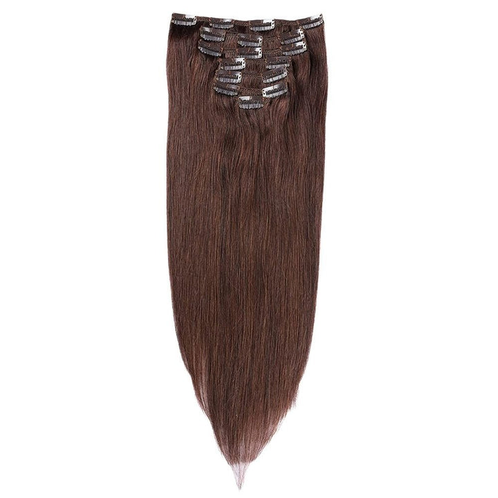 Clip In Extensions 2 Dark Brown - Clip in Extensions - Fashiongirl