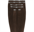 Clip-in-Haarverlängerungen #33B Dunkelrotbraun – 7 Sets – 50 cm | Gold24 – | Fashiongirl