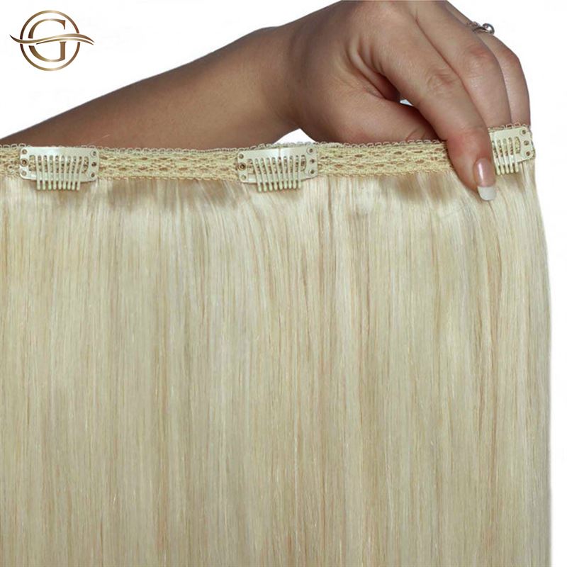 Haarverlängerungen zum Anclipsen #613 Blond – 7 Sets – 60 cm | Gold24 – | Fashiongirl