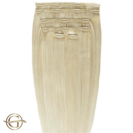 Haarverlängerungen zum Anklipsen #88 Blond – 7 Sets – 50 cm | Gold24 – | Fashiongirl