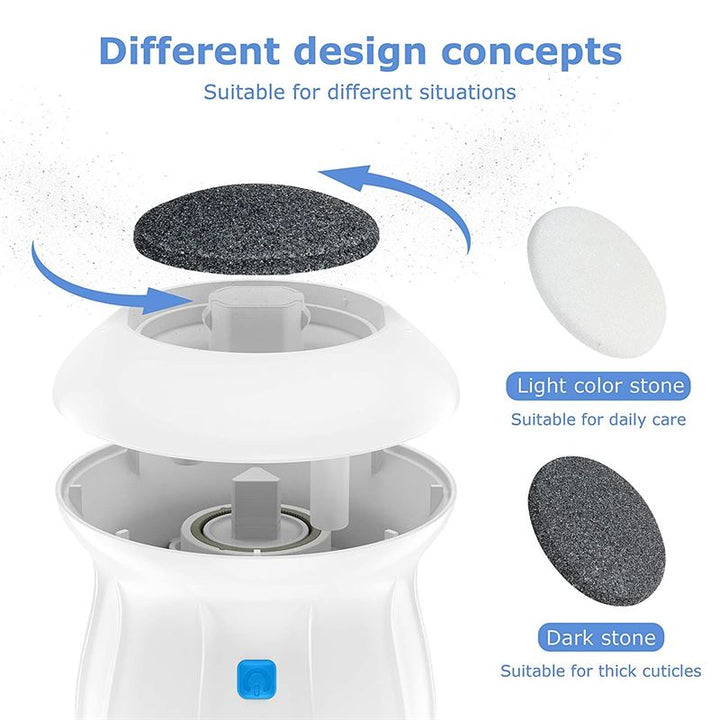 Elektrische Fußfeile für Hornhaut unter den Füßen (Pediküre) – USB/Batterie – | Fashiongirl