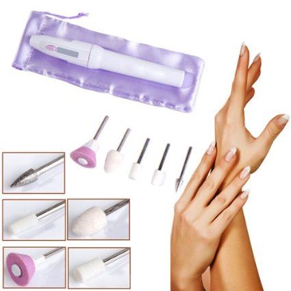 Elektrische Nagelfeile / Maniküre-Set – Salon Shaper 5-in-1-Set – | Fashiongirl