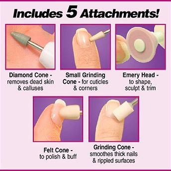 Elektrische Nagelfeile / Maniküre-Set – Salon Shaper 5-in-1-Set – | Fashiongirl