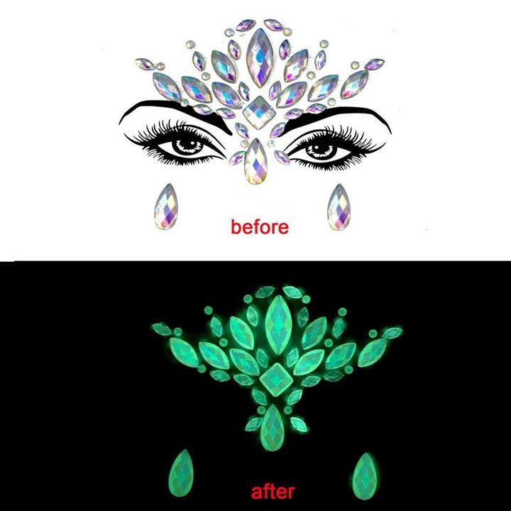 Face Jewels – Diamanten für das Gesicht mit Strasssteinen (YJ – 01) – | Fashiongirl
