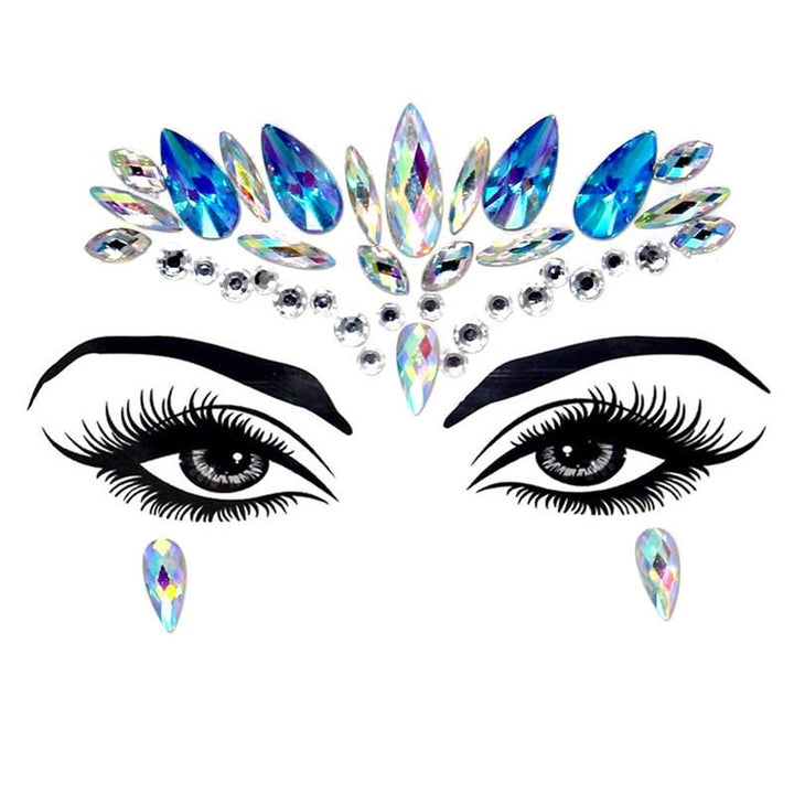 Face Jewels – Diamanten für das Gesicht mit Strasssteinen (YT – 01) – | Fashiongirl