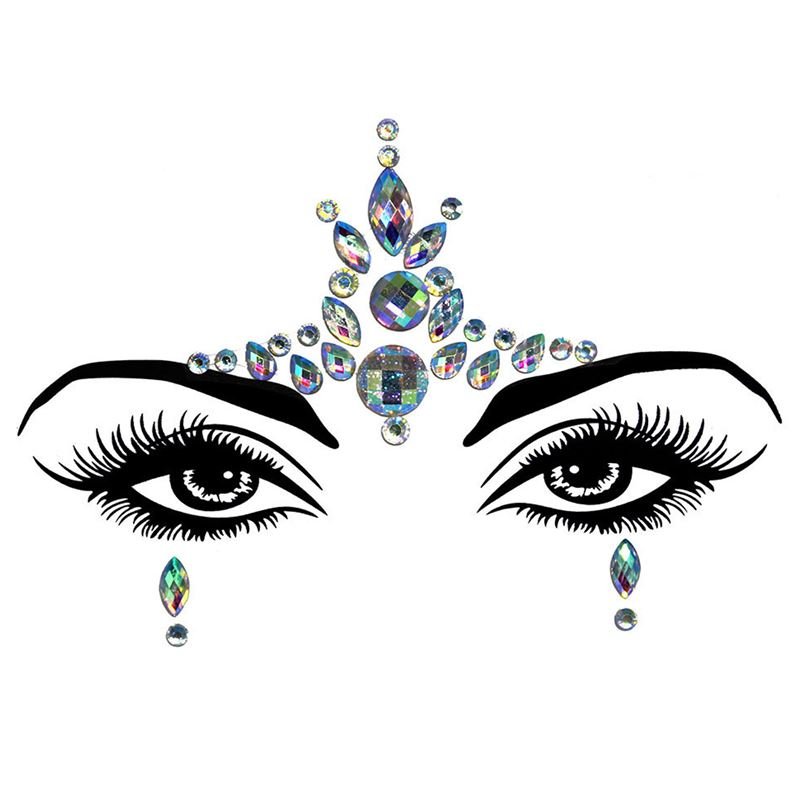 Face Jewels - Face diamonds with rhinestones (YT - 103) - | Fashiongirl