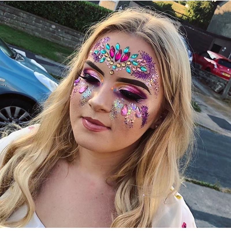 Face Jewels - Face diamonds with rhinestones (YT - 108) - | Fashiongirl