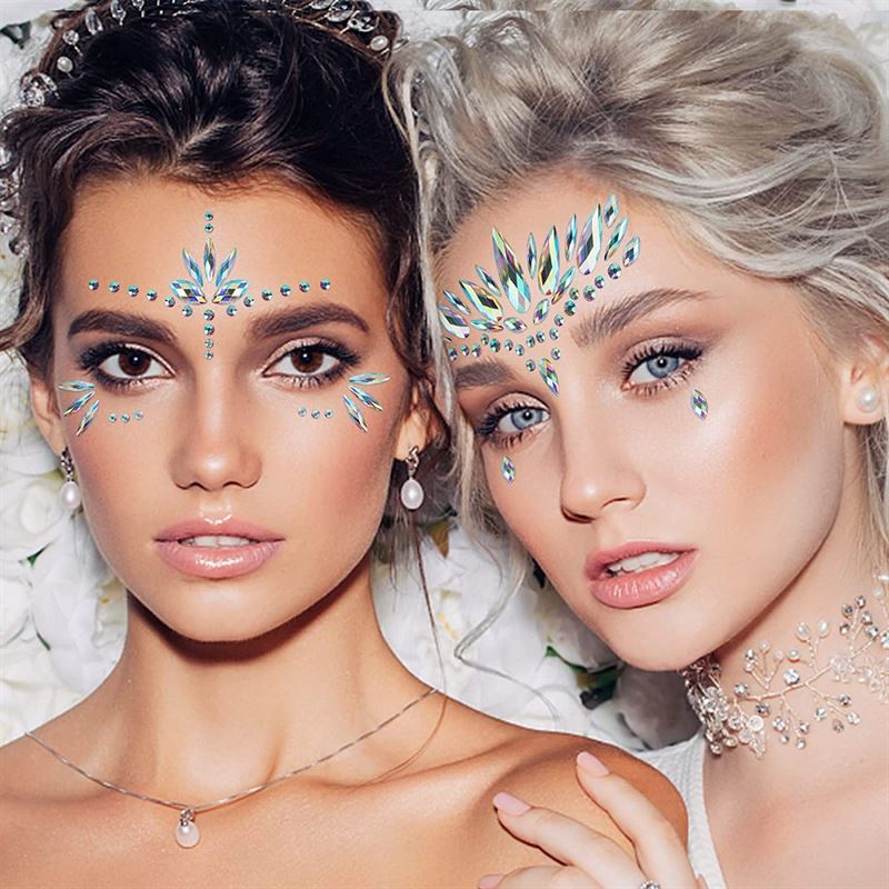 Face Jewels – Gesichtsschmuck mit Strasssteinen/Diamanten (YT – 51) – | Fashiongirl
