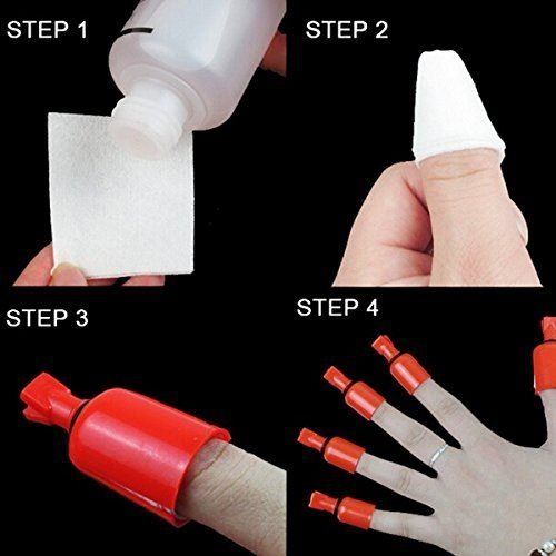 Fingerclips zum Entfernen von Gel-Nagellack, Gelnägeln und Nagellack – 10 Stück – | Fashiongirl